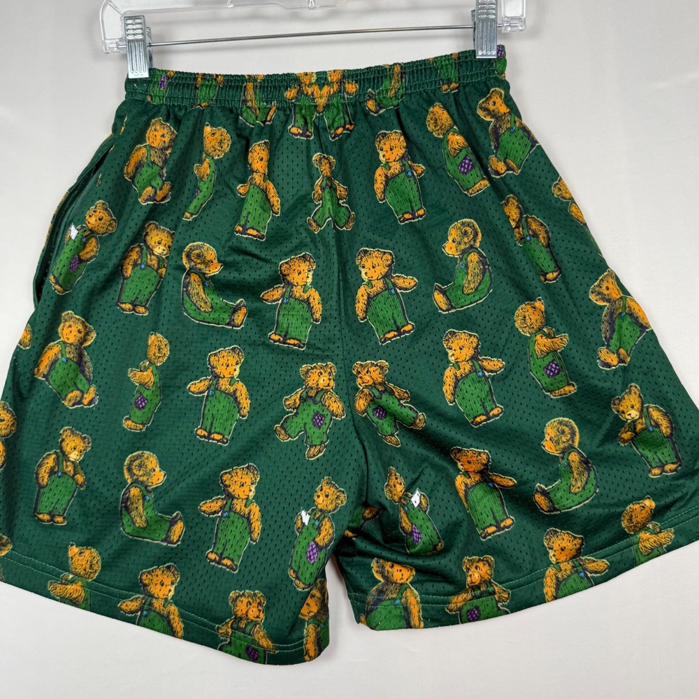 Lost Files Corduroy Bear Mesh Basketball Shorts Green Medium 2021 SS Mens